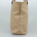 GUCCI GG Canvas Tote Bag Beige 31243 Auth fm4274-3