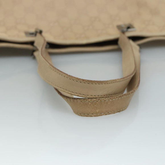 GUCCI GG Canvas Tote Bag Beige 31243 Auth fm4274