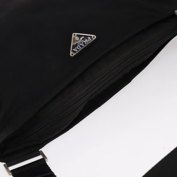 PRADA Shoulder Bag Nylon Black Auth fm4279