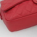CHANEL Matelasse 31 Chain Shoulder Bag Calf Skin Pink CC Auth fm4289V-14