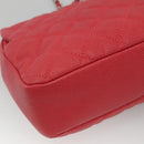 CHANEL Matelasse 31 Chain Shoulder Bag Calf Skin Pink CC Auth fm4289V-16
