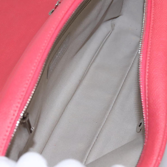 CHANEL Matelasse 31 Chain Shoulder Bag Caviar Skin Pink CC Auth fm4289A