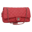 CHANEL Matelasse 31 Chain Shoulder Bag Calf Skin Pink CC Auth fm4289V-1