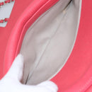 CHANEL Matelasse 31 Chain Shoulder Bag Calf Skin Pink CC Auth fm4289V-21