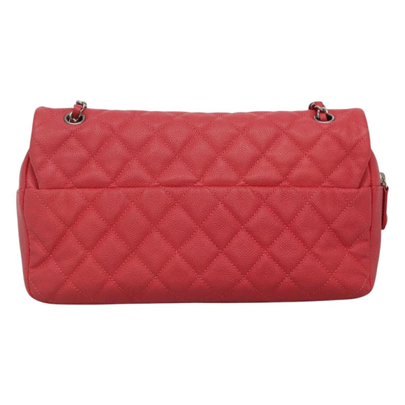 CHANEL Matelasse 31 Chain Shoulder Bag Calf Skin Pink CC Auth fm4289V
