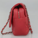 CHANEL Matelasse 31 Chain Shoulder Bag Calf Skin Pink CC Auth fm4289V-3