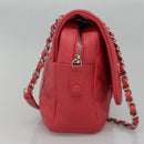 CHANEL Matelasse 31 Chain Shoulder Bag Calf Skin Pink CC Auth fm4289V-4