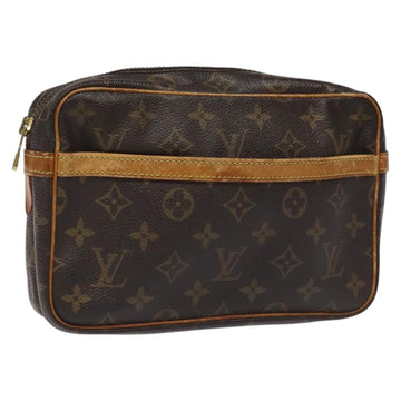 LOUIS VUITTON Monogram Compiegne 23 Clutch Bag M51847 LV Auth fm4345