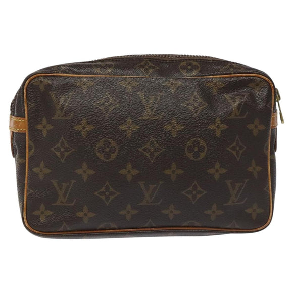 LOUIS VUITTON Monogram Compiegne 23 Clutch Bag M51847 LV Auth fm4345