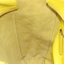 CELINE Hand Bag Leather Yellow Auth fm4363-19