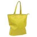 CELINE Hand Bag Leather Yellow Auth fm4363-1