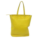 CELINE Hand Bag Leather Yellow Auth fm4363-2