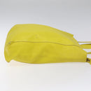 CELINE Hand Bag Leather Yellow Auth fm4363-3