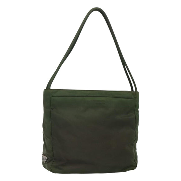 PRADA Tote Bag Nylon Khaki Auth fm4369