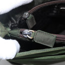 PRADA Tote Bag Nylon Khaki Auth fm4369-18