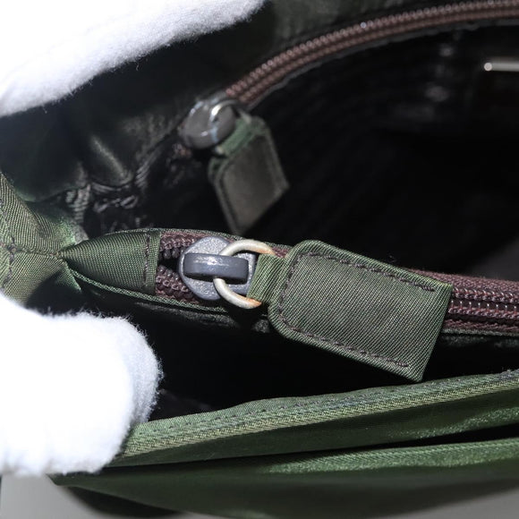 PRADA Tote Bag Nylon Khaki Auth fm4369
