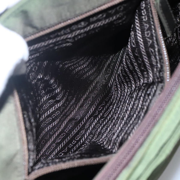 PRADA Tote Bag Nylon Khaki Auth fm4369