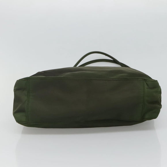 PRADA Tote Bag Nylon Khaki Auth fm4369