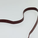 CARTIER Must Line Shoulder Bag Leather Bordeaux Gold Auth fm4381-8