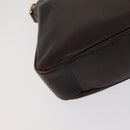 GUCCI Bamboo Shoulder Bag Leather Brown Gold 001 1705 1638 Auth fm4382-14