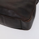 GUCCI Bamboo Shoulder Bag Leather Brown Gold 001 1705 1638 Auth fm4382-15