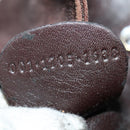 GUCCI Bamboo Shoulder Bag Leather Brown Gold 001 1705 1638 Auth fm4382-12