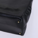 GUCCI Bamboo Hand Bag Leather Black Gold 002 2855 0322 0 Auth fm4384-15