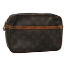 LOUIS VUITTON Monogram Compiegne 23 Clutch Bag M51847 LV Auth fm4399-1