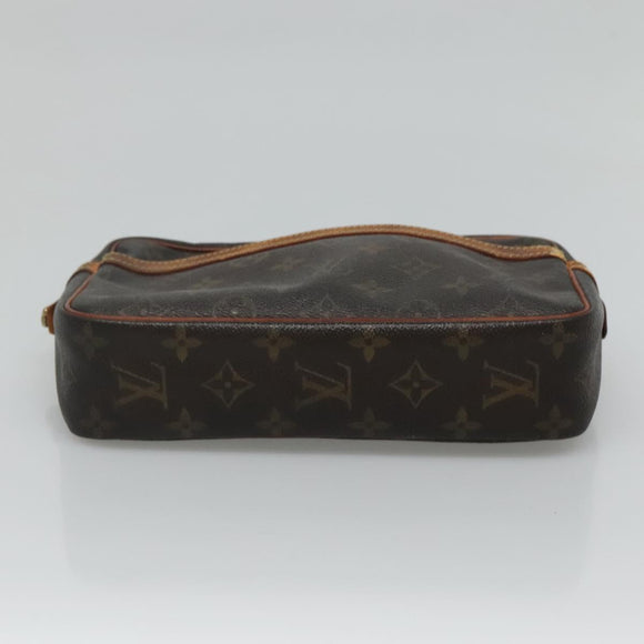LOUIS VUITTON Monogram Compiegne 23 Clutch Bag M51847 LV Auth fm4399