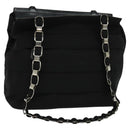 Salvatore Ferragamo Vala Shoulder Bag Canvas Black Auth fm4422-1