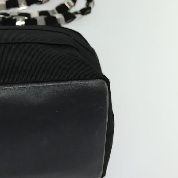 Salvatore Ferragamo Vala Shoulder Bag Canvas Black Auth fm4422