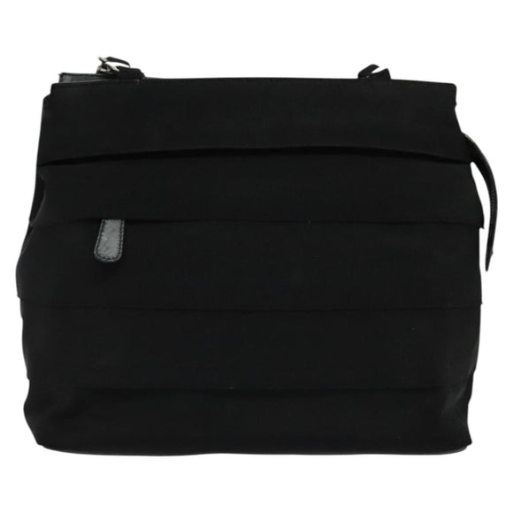 Salvatore Ferragamo Vala Shoulder Bag Canvas Black Auth fm4422