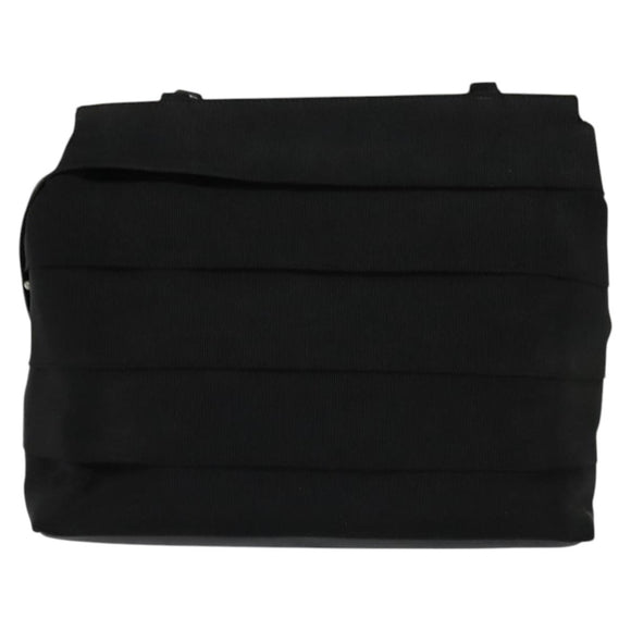 Salvatore Ferragamo Vala Shoulder Bag Canvas Black Auth fm4422