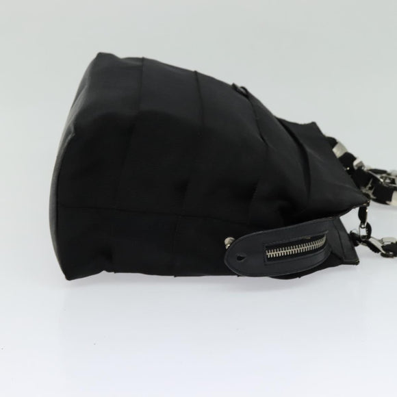 Salvatore Ferragamo Vala Shoulder Bag Canvas Black Auth fm4422