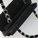 Salvatore Ferragamo Vala Shoulder Bag Canvas Black Auth fm4422-6