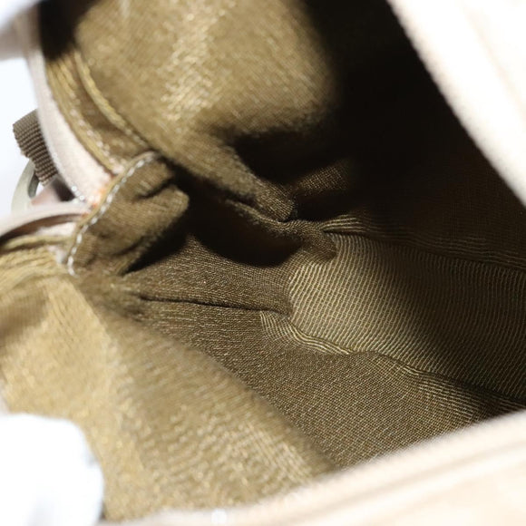 Salvatore Ferragamo Shoulder Bag Canvas Beige Auth fm4423