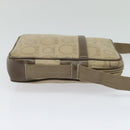 Salvatore Ferragamo Shoulder Bag Canvas Beige Auth fm4423-5