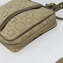 Salvatore Ferragamo Shoulder Bag Canvas Beige Auth fm4423-6