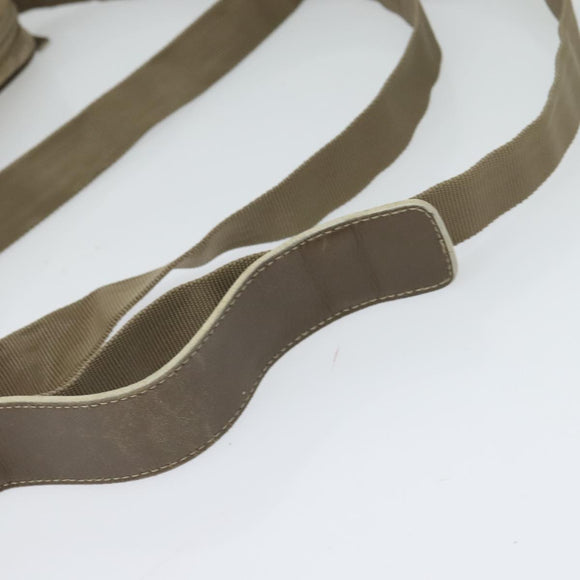 Salvatore Ferragamo Shoulder Bag Canvas Beige Auth fm4423