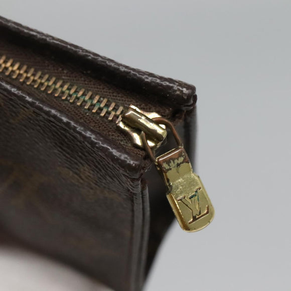 LOUIS VUITTON Monogram Poche Toilette 15 Pouch M47546 LV Auth fm4425