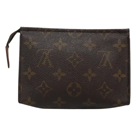 LOUIS VUITTON Monogram Poche Toilette 15 Pouch M47546 LV Auth fm4425