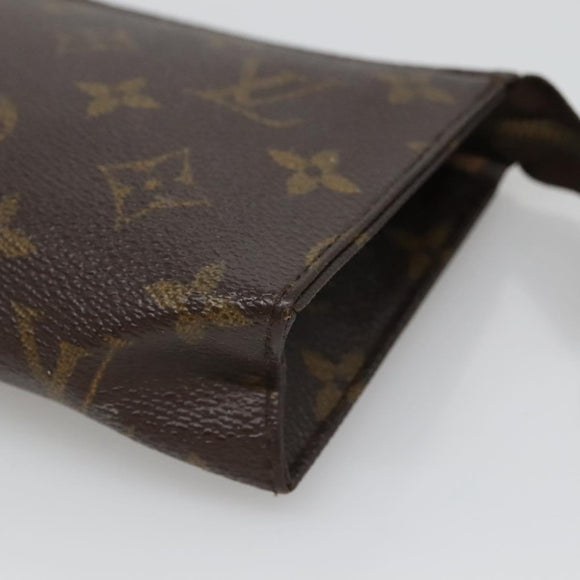 LOUIS VUITTON Monogram Poche Toilette 15 Pouch M47546 LV Auth fm4425