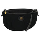 GUCCI GG Canvas Shoulder Bag Black Gold 904 02 020 Auth fm4427-1