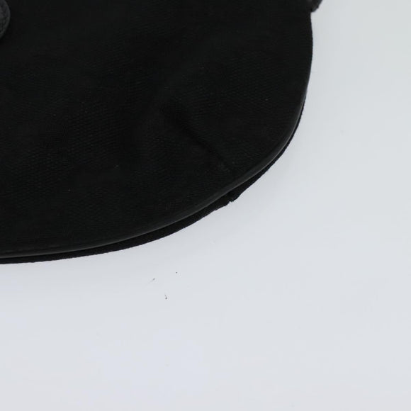 GUCCI GG Canvas Shoulder Bag Black Gold 904 02 020 Auth fm4427