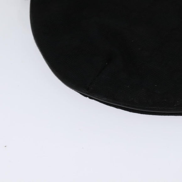 GUCCI GG Canvas Shoulder Bag Black Gold 904 02 020 Auth fm4427