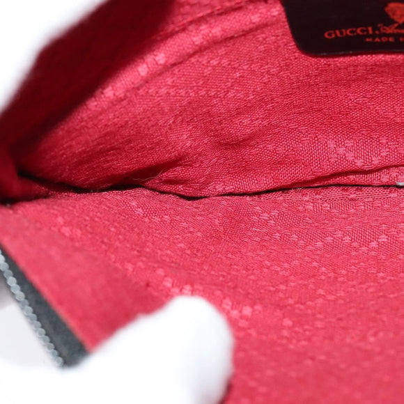 GUCCI GG Canvas Shoulder Bag Black Gold 904 02 020 Auth fm4427