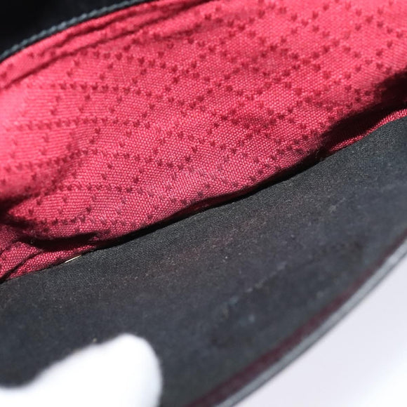 GUCCI GG Canvas Shoulder Bag Black Gold 904 02 020 Auth fm4427