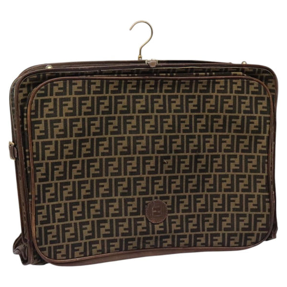 FENDI Zucca Canvas Garment Cover Brown Auth fm4432
