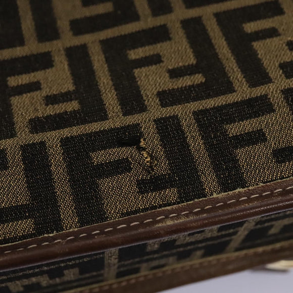 FENDI Zucca Canvas Garment Cover Brown Auth fm4432