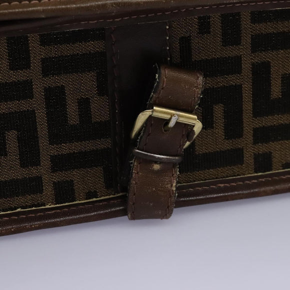 FENDI Zucca Canvas Garment Cover Brown Auth fm4432